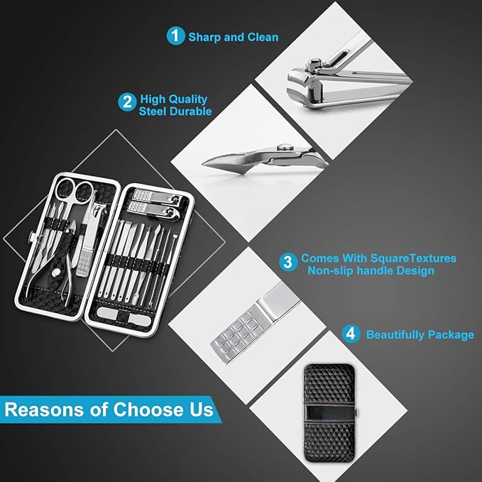 Nail Clippers Set Fingernail and Toenail